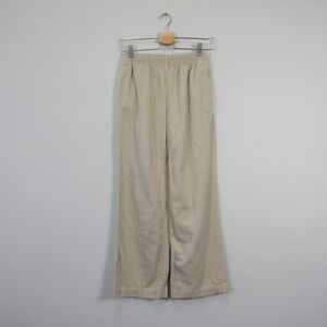 Aritzia TNA Christie Pants XS Beige 100% Cotton Pull On Casual Comfort Boho 366